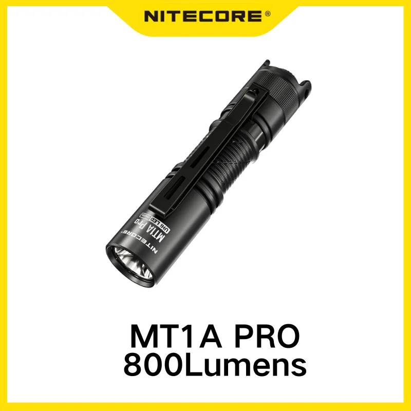 NITECORE MT1A Pro UHi 25 LED 800Lumens USB-C Rechargeable Compact LED Flashlight With 14500 Battery