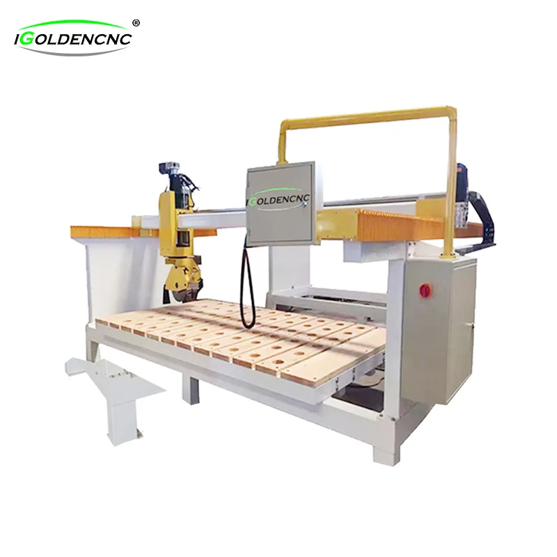 Axes 5 4Th Axis Cnc Granite Bridge Saw Wood Building Quarry Stone Block Slab Cutting Machine