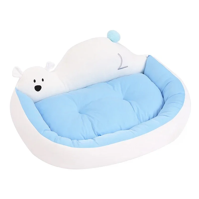 

Polar bear summer cooling kennel cool feeling pet ice pad washable dog cold pad ice nest ice pad bed