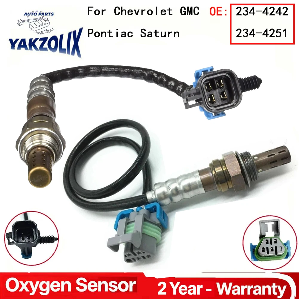 2 sensores de oxígeno O2 para Chevrolet Malibu Captiva Sport Equinox GMC Terrain Pontiac Solstice Saturn Sky Aura 234-4251 234-4242
