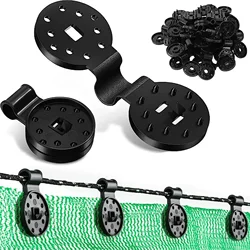 Sunshade Net Special Fixing Clip Sun Net Round Pull Ring Sunscreen Net Fixing Buckle Pergolas for Outdoor Garden Awnings Terrace