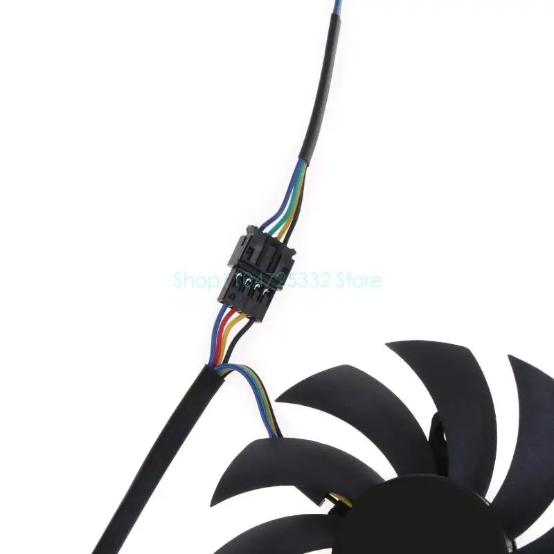 

1/2PC Grasscard Cooling VGA вентилятор 5PIN 12V для GTX1060-03G GTX960 Gaming