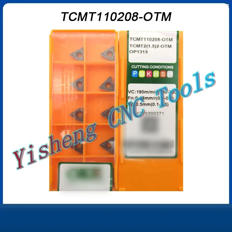TCMT110204-OTM TCMT110208-OTM TCMT 110204 OTM OC2125 OP1215 OP1315 CNC herramienta de corte de torno mecanizado herramienta de torneado de Metal