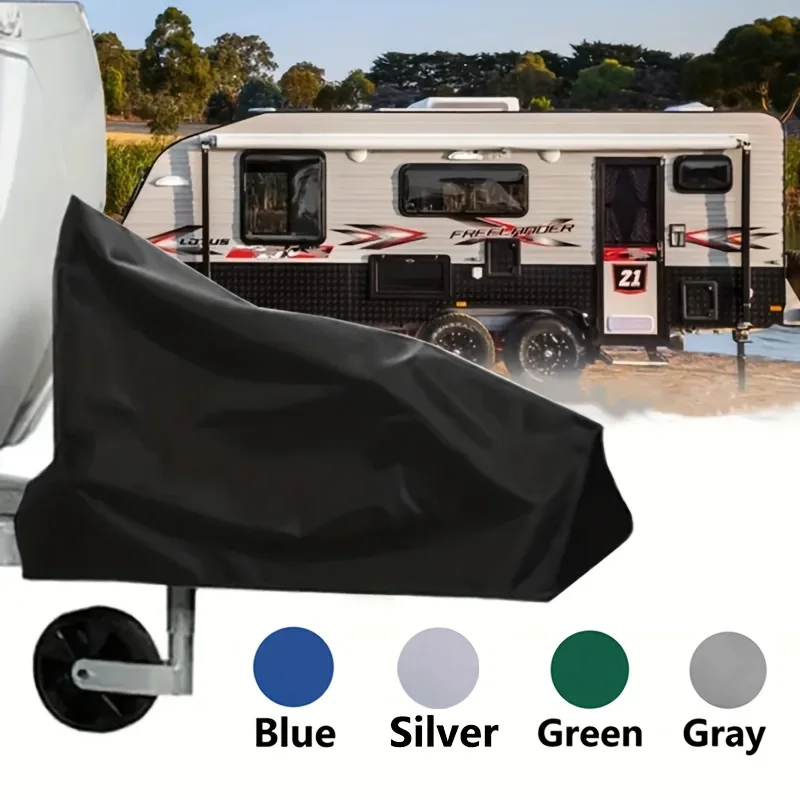 Cubierta protectora del gancho del remolque RV, apta para vehículos recreativos, automóviles y accesorios de viaje, negro, accesorio para vehículos.