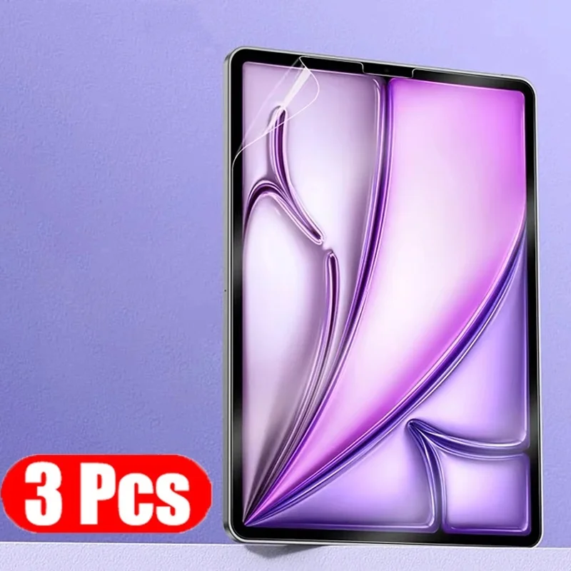 3Pcs Soft PET Screen Protector For iPad Air 5 4 3 Mini 6 Pro 11 iPad 7th 8th 9th 10th Gen Protective Film 11 10.9 10.5 10.2 inch