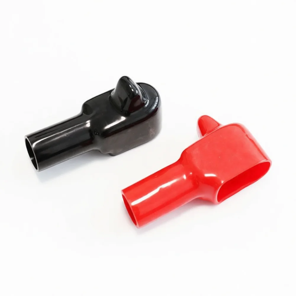 Automotive Battery Terminal Cover Protective Cap PVC Insulation Shield For Vehicle Electric Post Connection Maintenance Parts