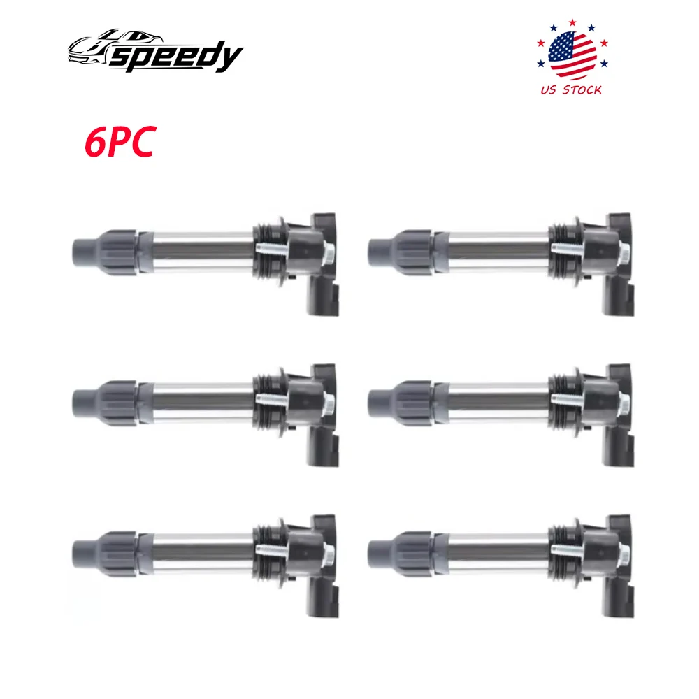 

UF569 12590990 12610626 6X Высокопроизводительная OEM катушка зажигания и свечи зажигания для GMC Chevy Cadillac UF569 12618542 12632479