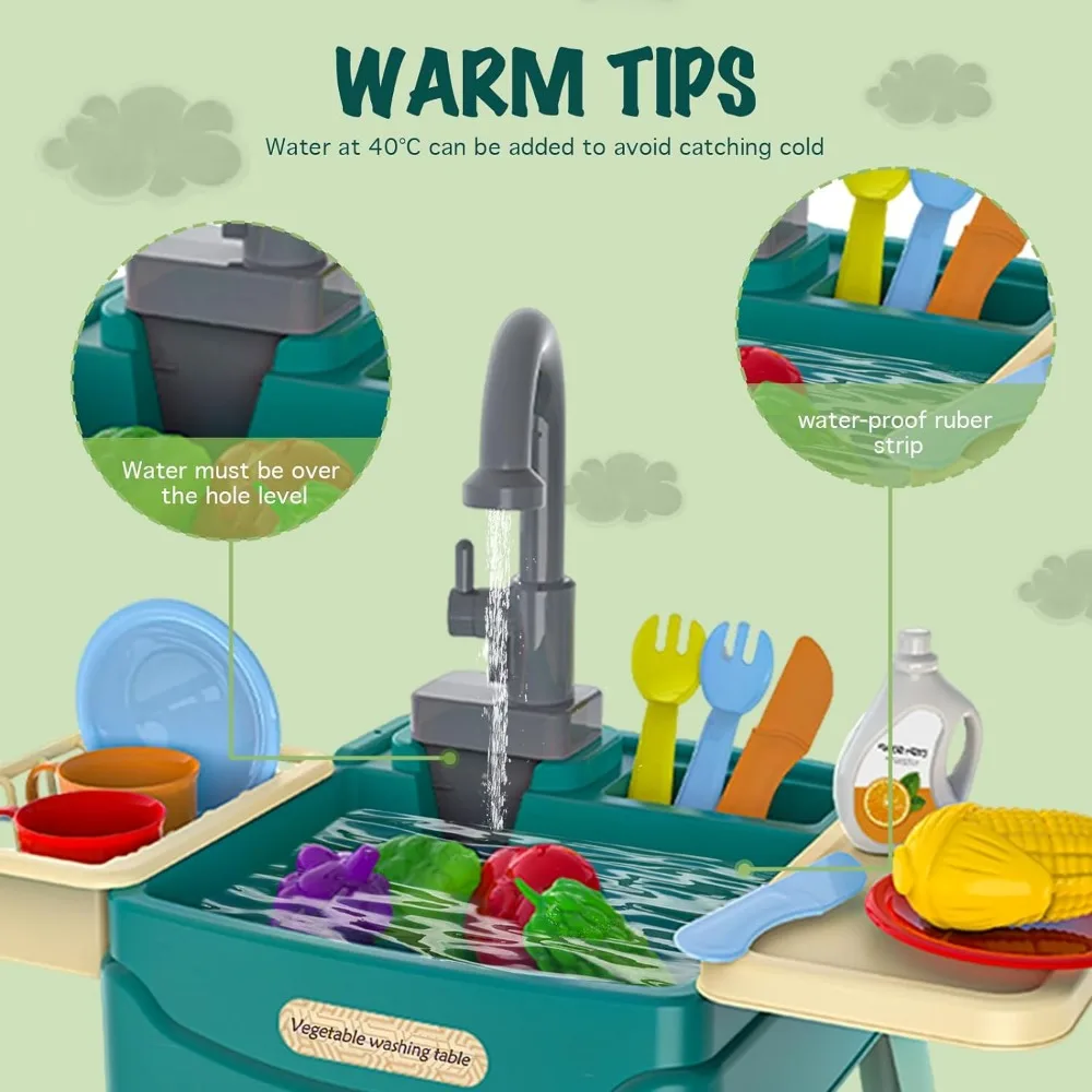 어린이 놀이 시뮬레이션 식기 세척기 장난감, 조기 교육, 주방 시뮬레이션, 전기 식기 세척기, 물 세척 장난감 선물