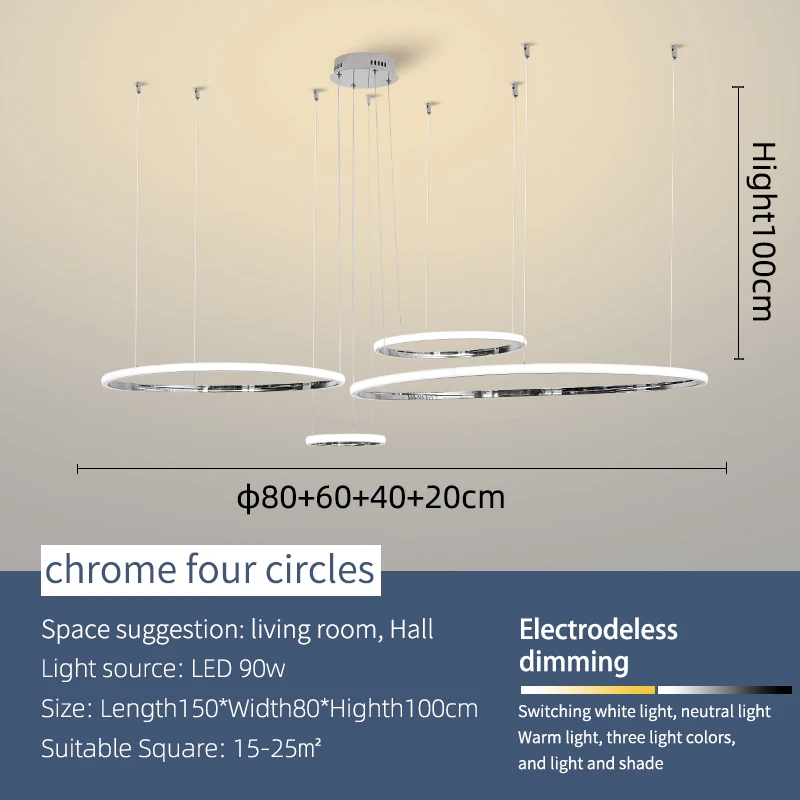 NEO Gleam Moderne Led Kronleuchter Lichter Für Wohnzimmer Esszimmer Schlafzimmer Bar Schnur Hängen Lampen Kronleuchter Gold/Verchromt 10