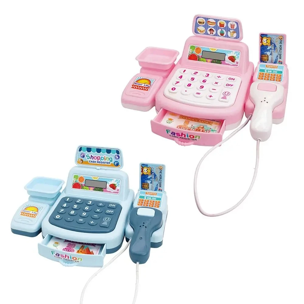 Mini Supermarkt Kassier Elektrisch Fantasiespel Kind Speelgoed Kindersimulatie Supermarkt Kassa Speelhuisspeelgoed