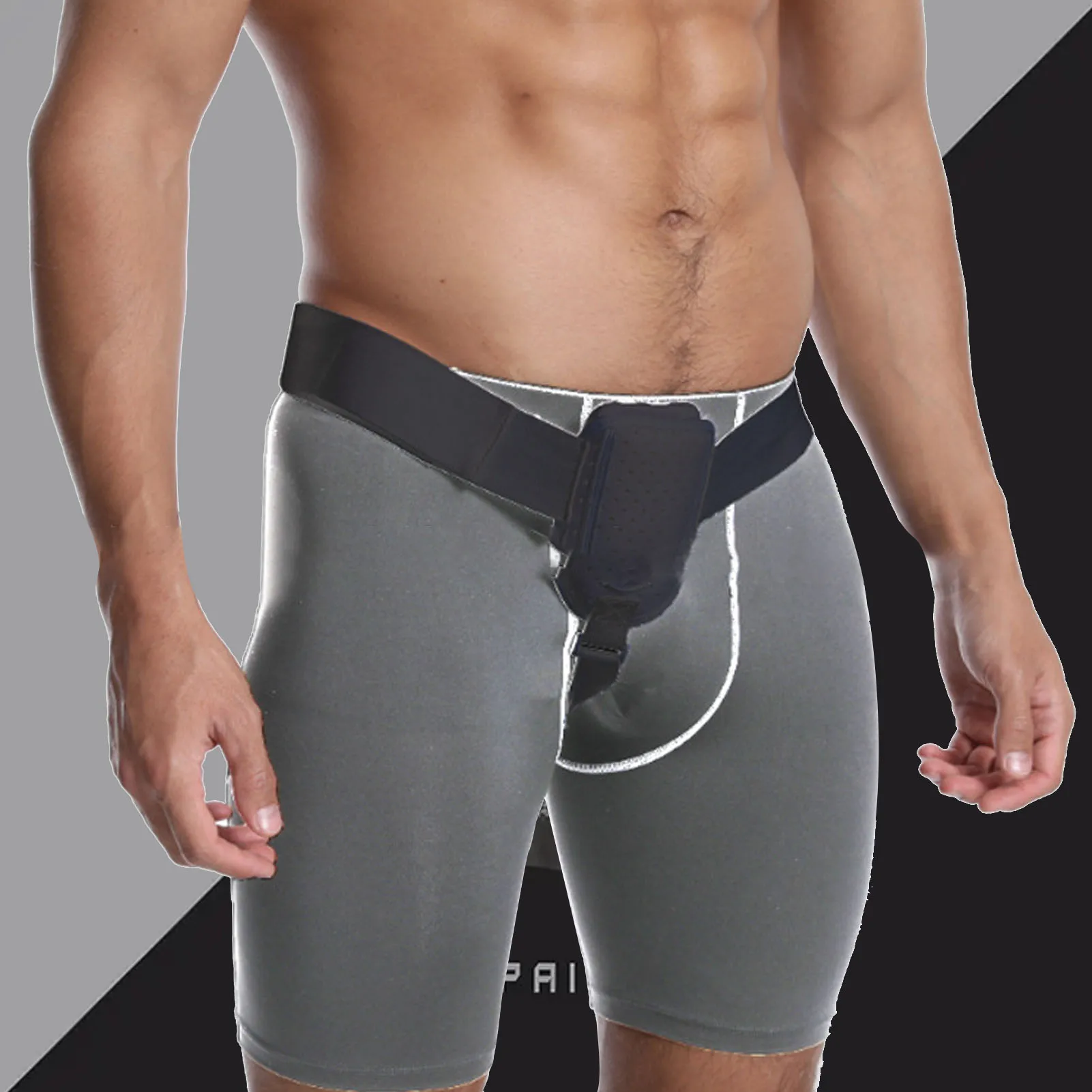 Athletic Groin Protector Mens Groin Guard Groin Support Easy To Wear Adjustable Strap System For Sports Inguinal Hernia Relief