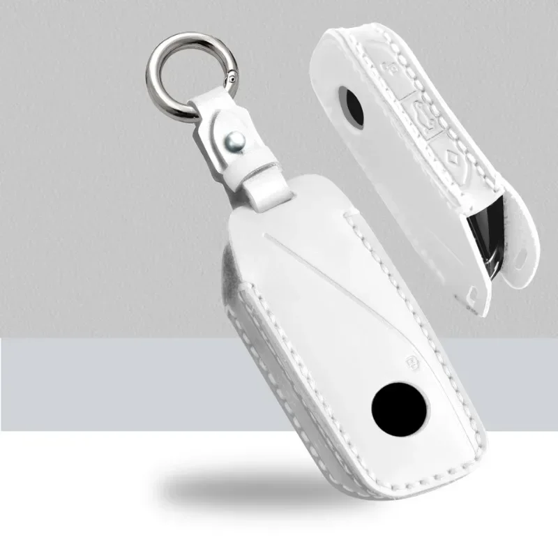 حافظة مفاتيح السيارة غطاء شل ل 2023 BMW I7 X7 735i 740i G07 LCI IX I20 X1 U11 7 Series G70 G09 XM U06 G81 اكسسوارات السيارات التصميم #5