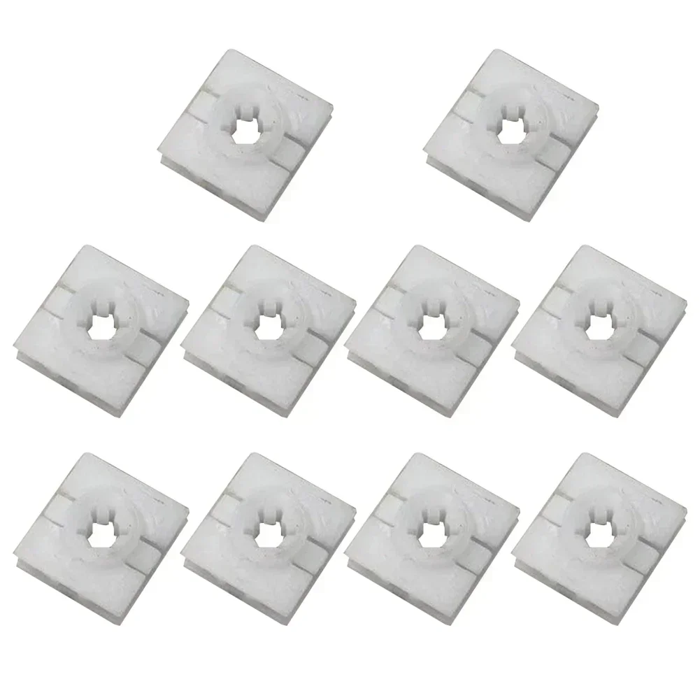 10Pcs Car Rocker Panel Molding Clips Side Skirts Retainers For Mercedes Fortwo 2008-2016 0009912098 Auto Fastener Clip