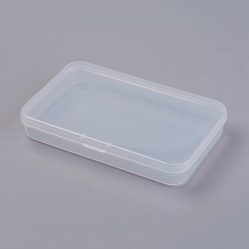 

Plastic Bead Containers Rectangle Clear 13.1x7.8x2.05cm Inner Diameter: 12.5x7.5cm