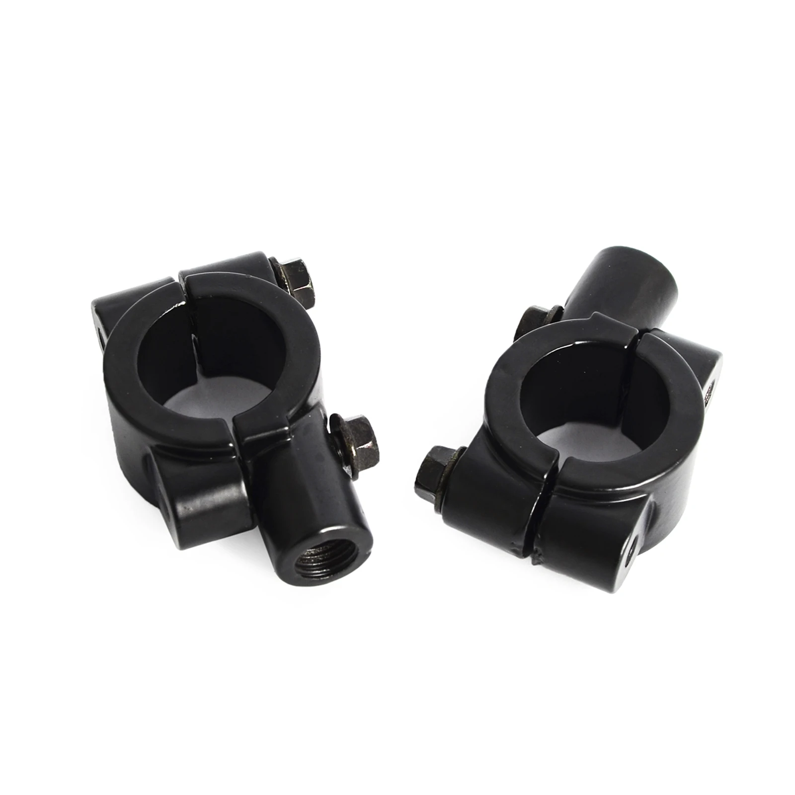 2 x 10mm Custom Mirrors Clamp On Mount Adapter For Honda CR80R CRF50F Motorcycle Bike 7/8