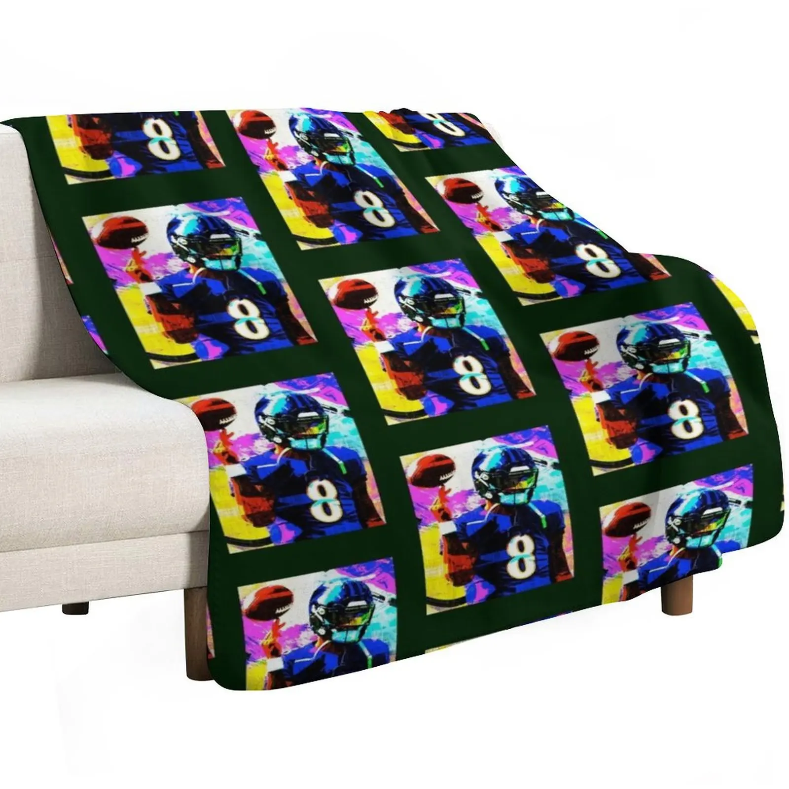 handdrawn Lamar Throw Blanket Giant Sofa Sleeping Bag Heavy decorative Shaggy Furry Blankets