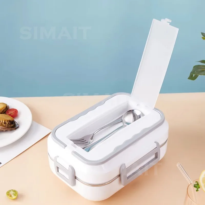12V 24v Food Heating Electric Lunch Box, Family Car Portable 304 Stainless Steel
