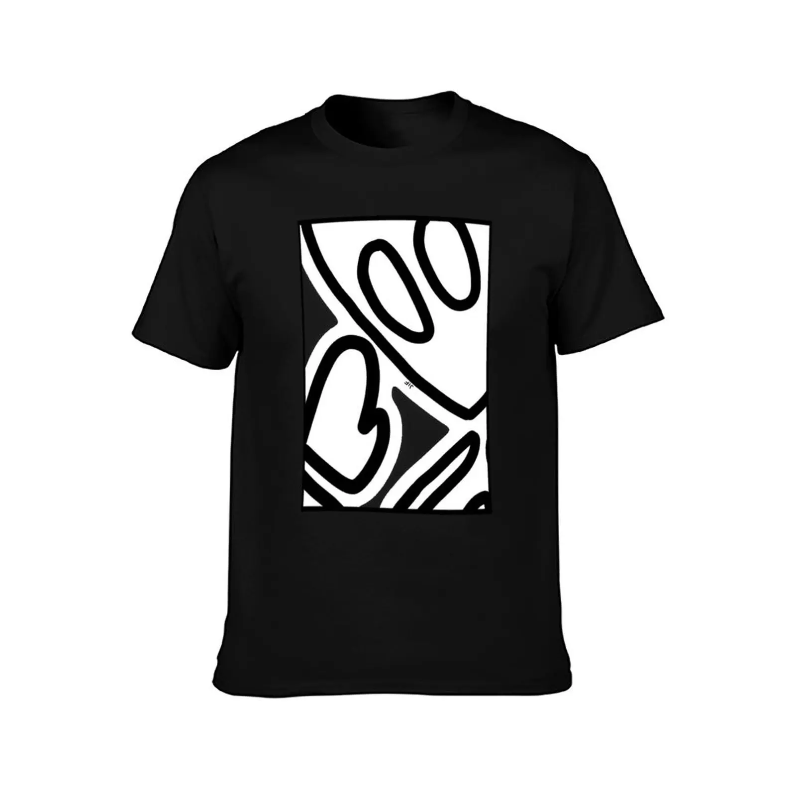 #016 Skeleton Close-up Waving T-Shirt Lightweight Casual Summer T-Shirt