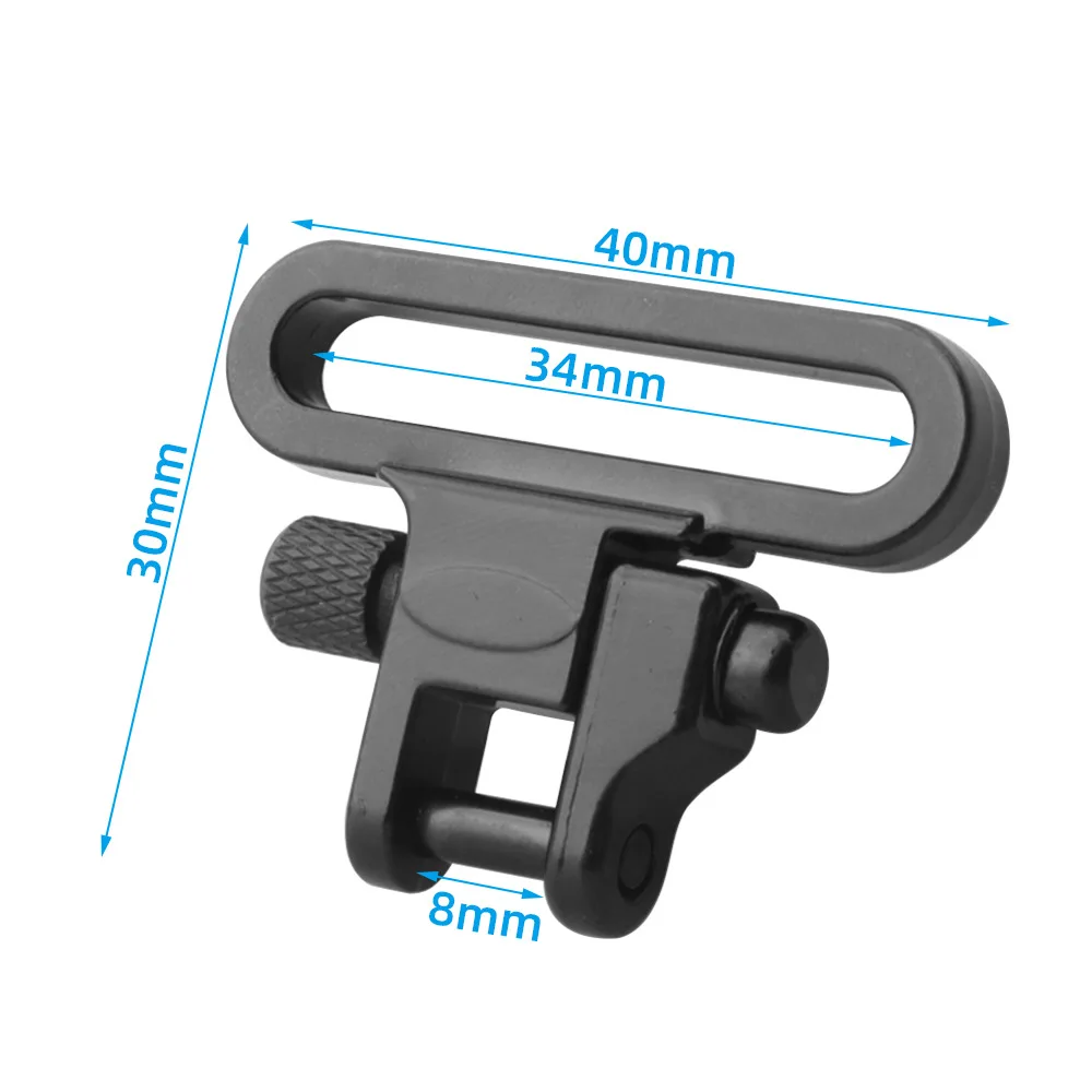 Adattatore per montaggio girevole con imbracatura QD tattico da 1,25 pollici Stacco rapido Clip girevoli per imbracatura da 300 libbre Accessori per pistola giocattolo