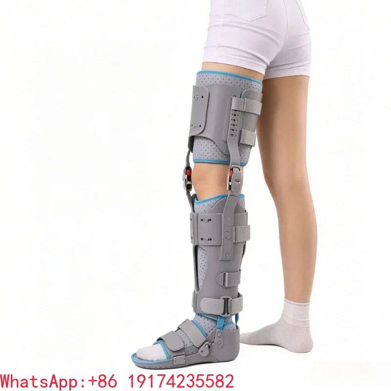 Adjustable Knee Ankle Foot Orthosis Brace Lower Limb Support for Tibia Fibula Fracture Postoperative Rehabilitation Walking