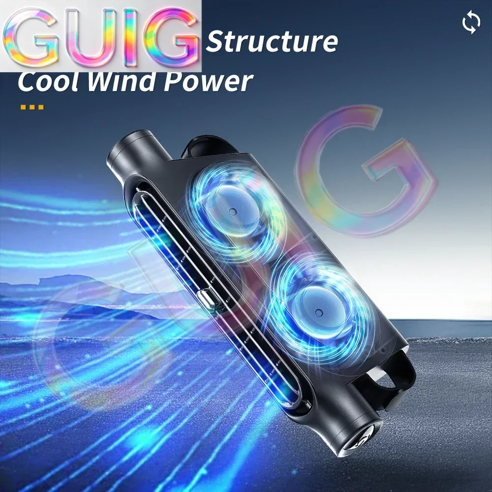 TOPEISHUNG 3-speed Car Seat Back Cooling Fan Portable USB Charge Dual Head Fan Rotation Neck Cooler For Car Accessories Summer