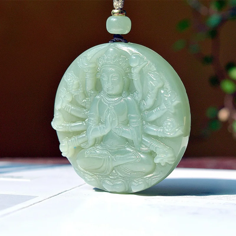 Exquisite Qinghai- Guardian Thousand-Hand Pendant Jewelry, Ethnic Style, Fashionable and Versatile
