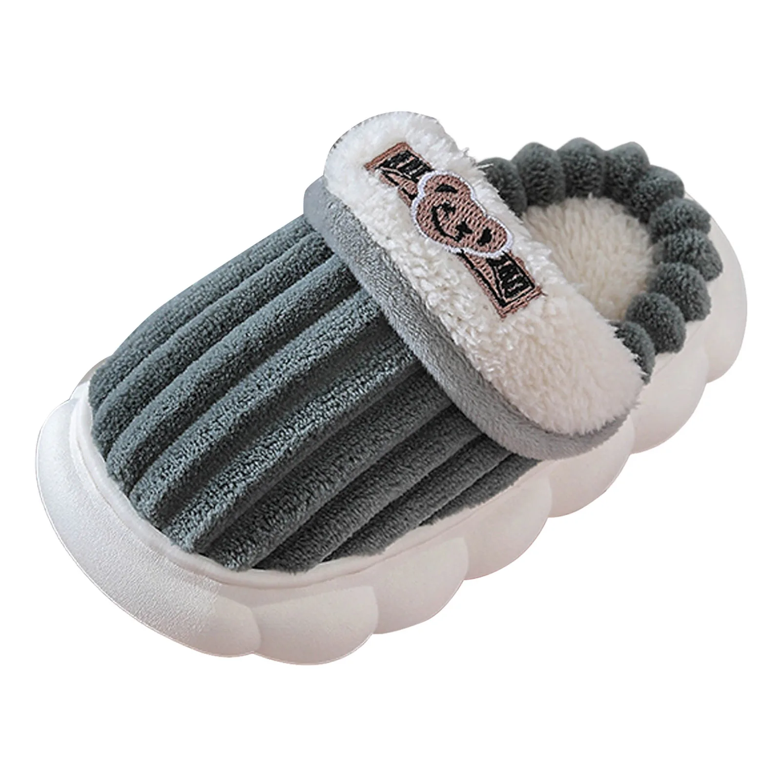 

Slippers for Kids Kids' Winter Cotton Slippers Boys And Girls Slip Warm Full Heel Family Matching Plush Girls Fuzzy Slippers