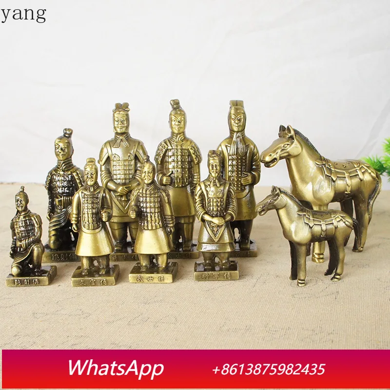 CX Qin Shi Huang General Terracotta War Horse Terracotta Carriage Ashtray Bell Bottle Opener Metal Crafts