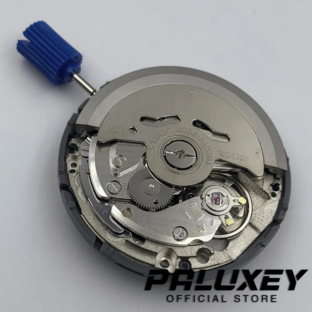 Juego de vástago de piezas de reloj NH36, 24 joyas, movimiento automático, día-fecha blanco, corona 3:00 a 3,0/3,8 en punto, NH36