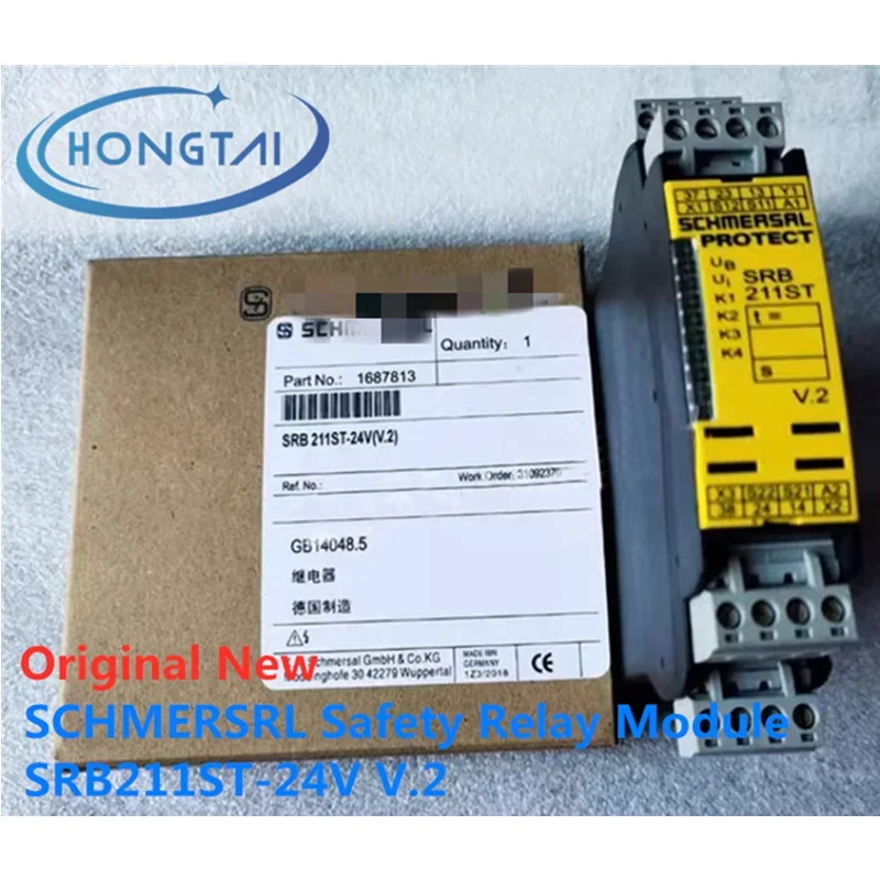 

Free Shipping SCHMERSRL SRB211ST-24V V.2 Safety Relay Module Original New Hot Sale