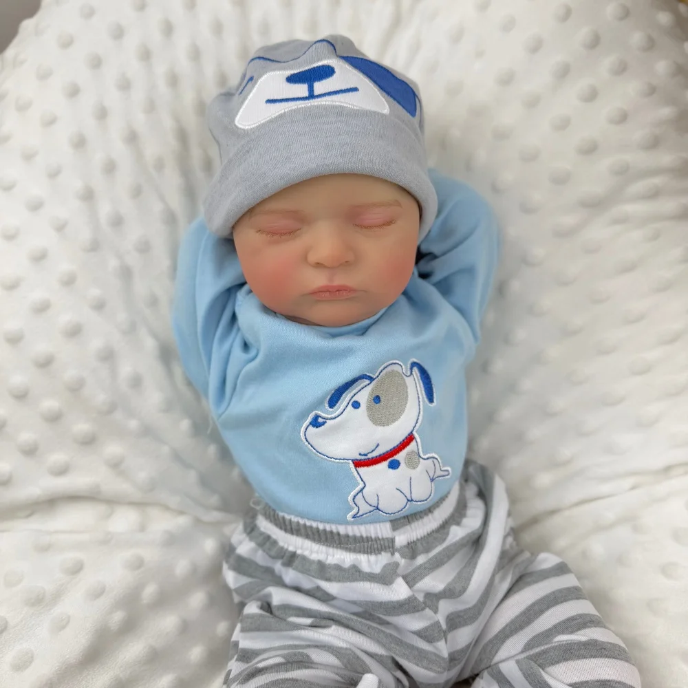 BZDOLL Bambola Reborn Realistica da 50 CM (20 Pollici) con Pelle 3D e Vene Visibili, Corpo in Vinile e Arti in Tessuto, Regalo di Compleanno Perfetto