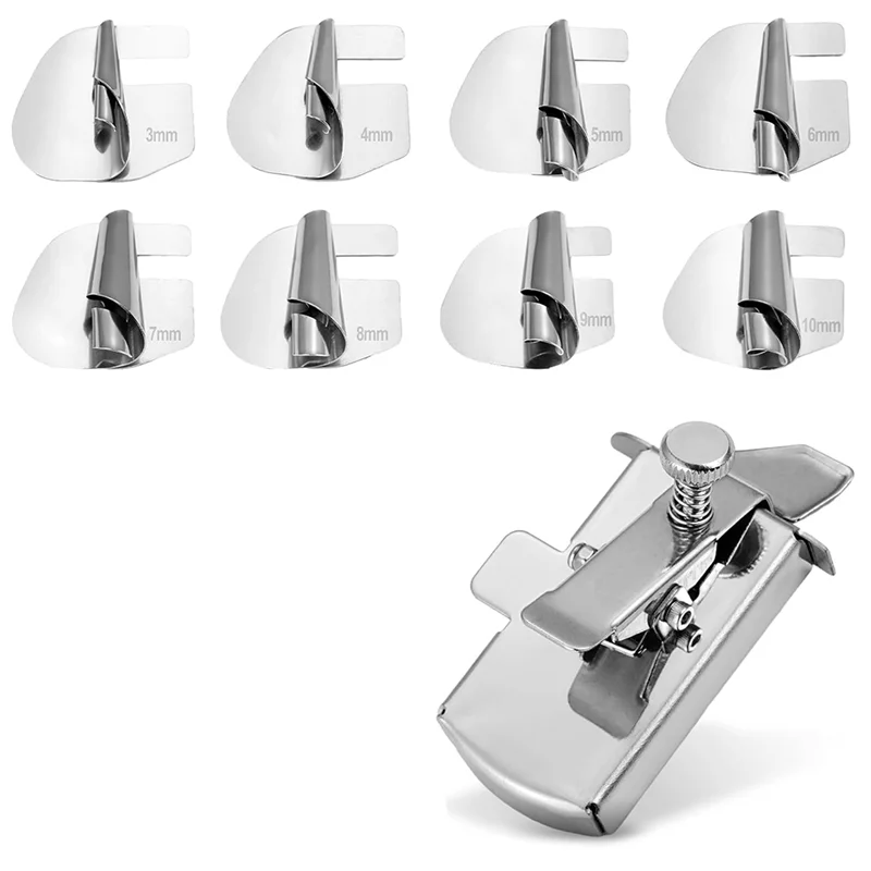 

2025 Trendsewing Rolled Hemmer Foot And Magnetic Seam Guide, 3/4/5/6/7/8/9/10Mm 8 Sizes Wide Rolled Hem Presser Foot