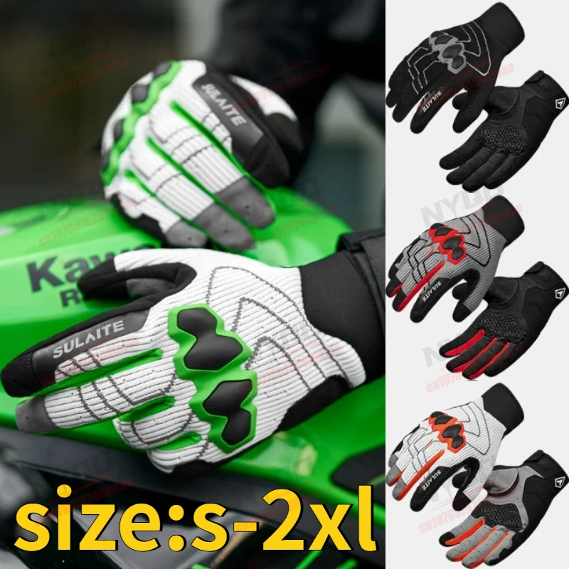 

Motorcycle Riding Gloves Summer Mesh Comfortable Breathable Men's Anti Slip Touch Screen All Year Round