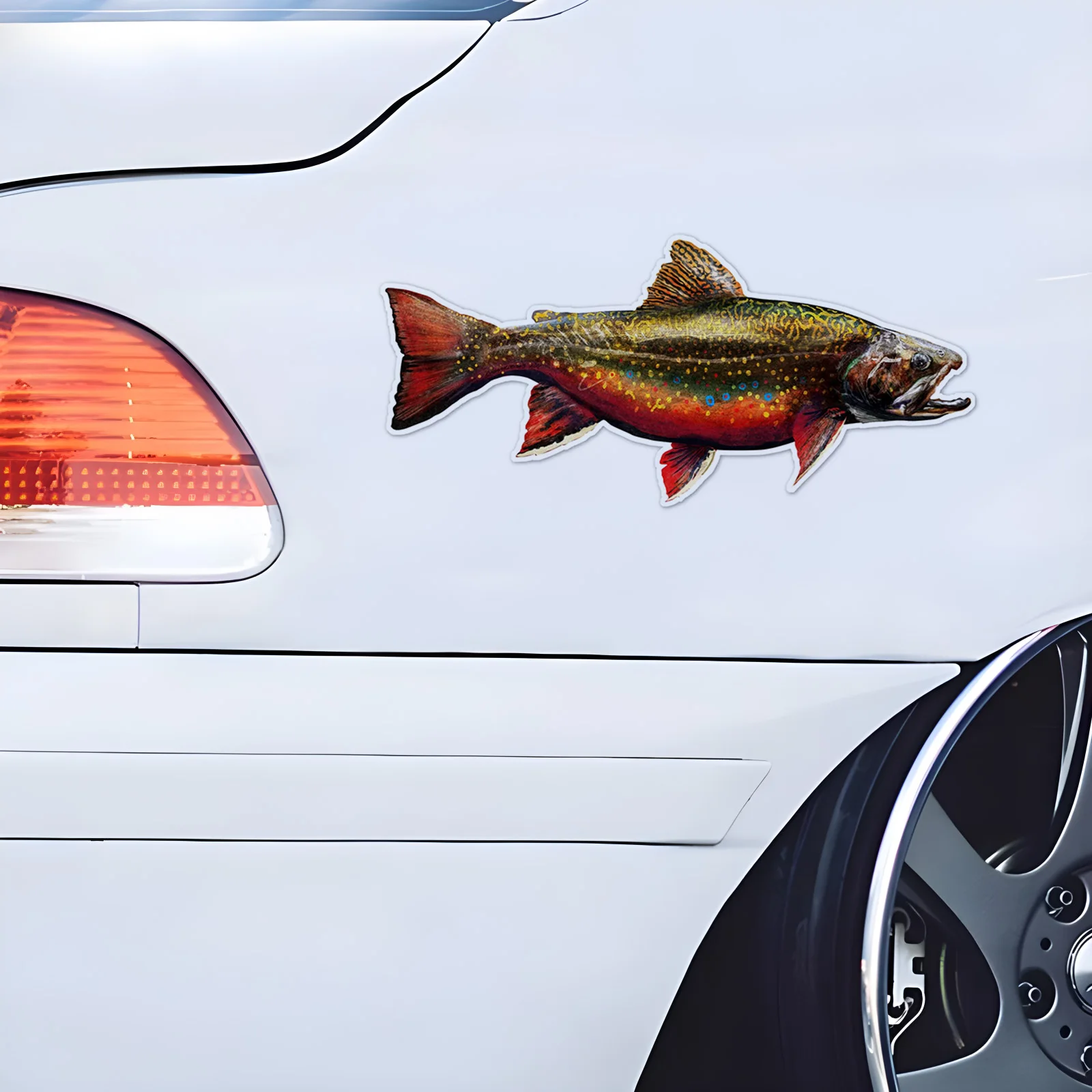 

70106# The Spawning Brook Trout Car Bumper Window Stickers For Car Truck Van Fashion Decals Vinyl Material Stickers