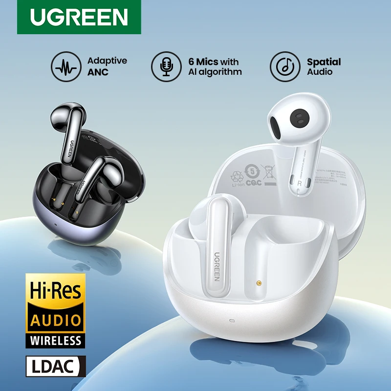 Ugregreen Choice หูฟังบลูทูธไร้สาย, H6 Pro Adaptive Active ตัดเสียงรบกวน