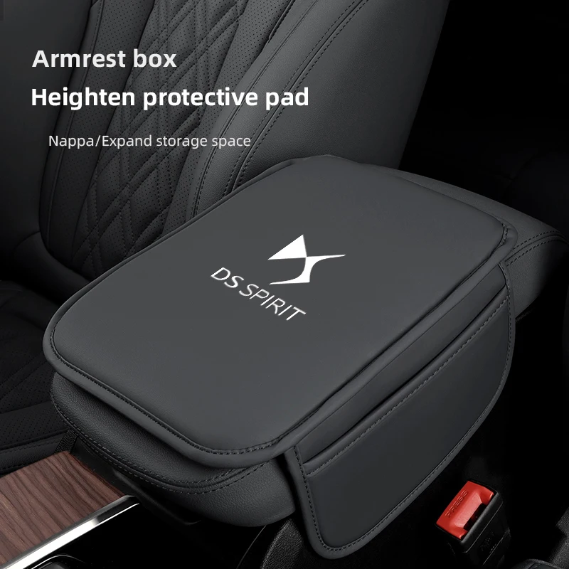 Car Armrest Mat Center Console Leather Protection Cushion For DS SPIRIT DS4S DS5 5LS DS3 DS4 DS6 DS7 DS9 WILD RUBIS Deesse