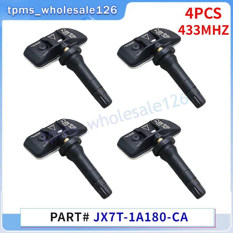 JX7T-1A180-CA JX7Z-1A189-A TPMS 433MHZ Tyre Pressure Monitor System Sensor 4PCS For 2020-2026 Ford Kuga Explorer Focus IV Puma