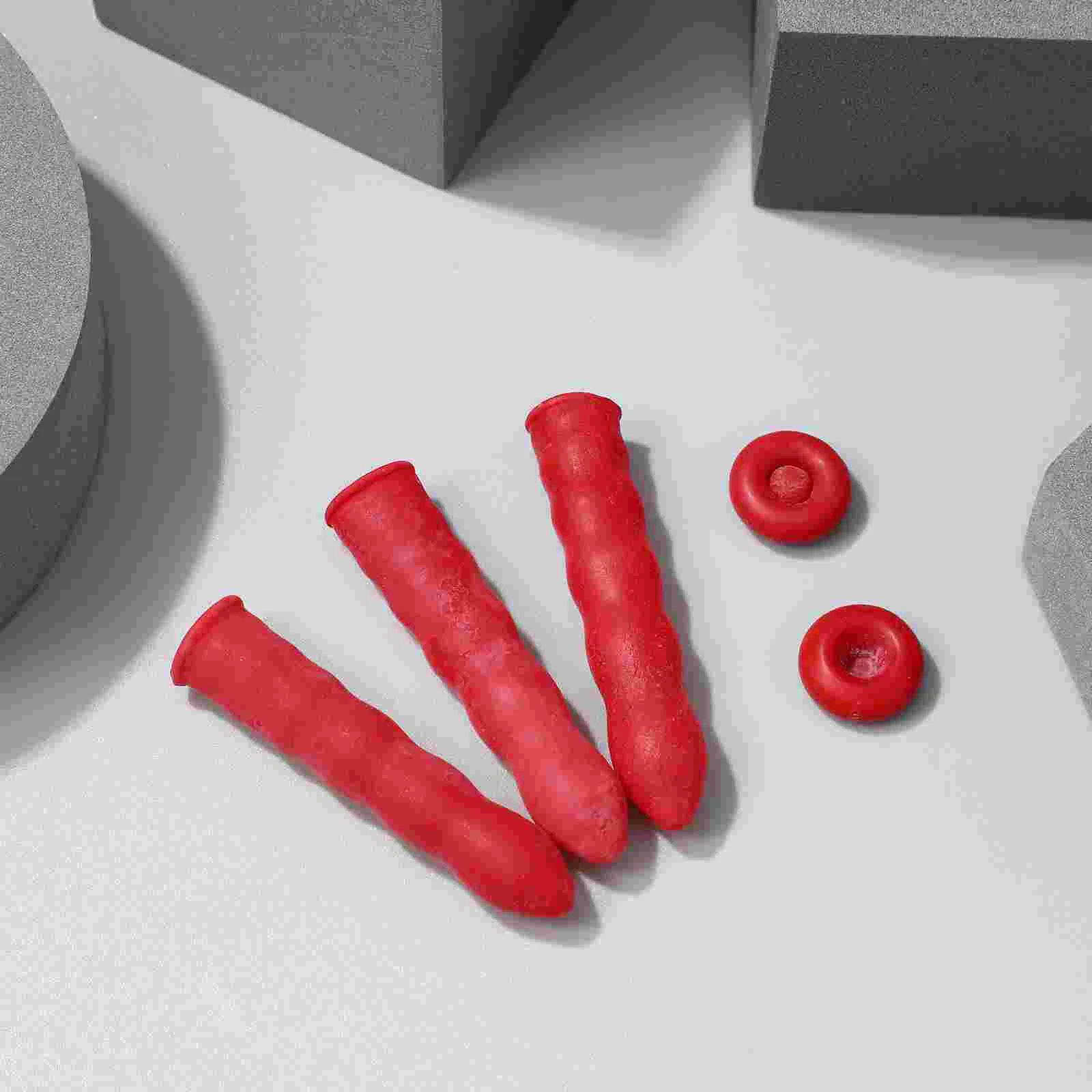 20 Pcs Little Red Riding Hood Nozzle Protective Cover Binder Tool Emulsion Radiator Valve Cap Caulk Protector