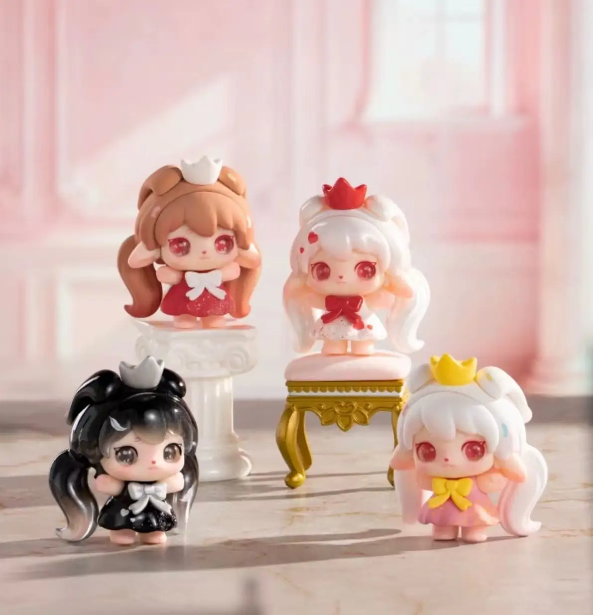 Genuine RUBY Hello Bunny Cute Mini Figure Doll PVC Cartoon Figurine Miniature Home Decoration Ornament Gift