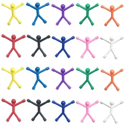 10/20Pcs Mini Man Magnetic Toy Q Man Magnet Cute Rubber Magnets Toy for Kids and Adults Whiteboard Lockers Fridge Office