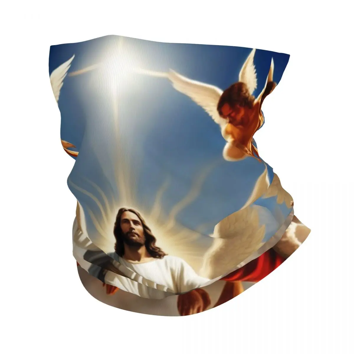 Heavn Jesus Christ Mask Scarf Accessories Neck Gaiter Catholic Saint Religious Bible Faith Bandana Cycling for Men Women