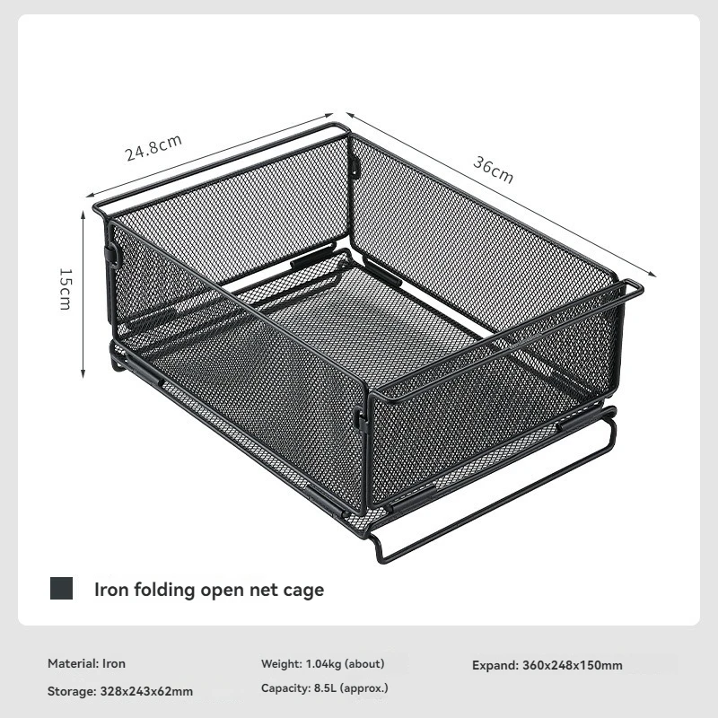 CAMPINGMOON Outdoor IGT Table Unit Combination Multi functional Water Filter Basket Iron Camping Storage Cage