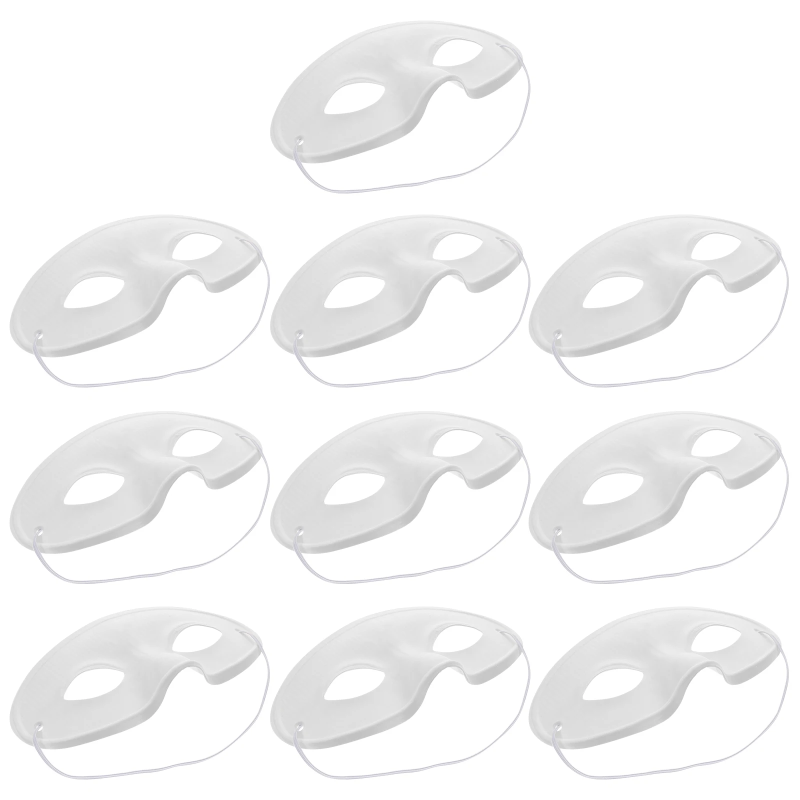 

10Pcs White Paper Blank Masks DIY Masquerade Mask Party Decor Hand Painted Masks for Birthday Carnival Masquerade Mask Bulk