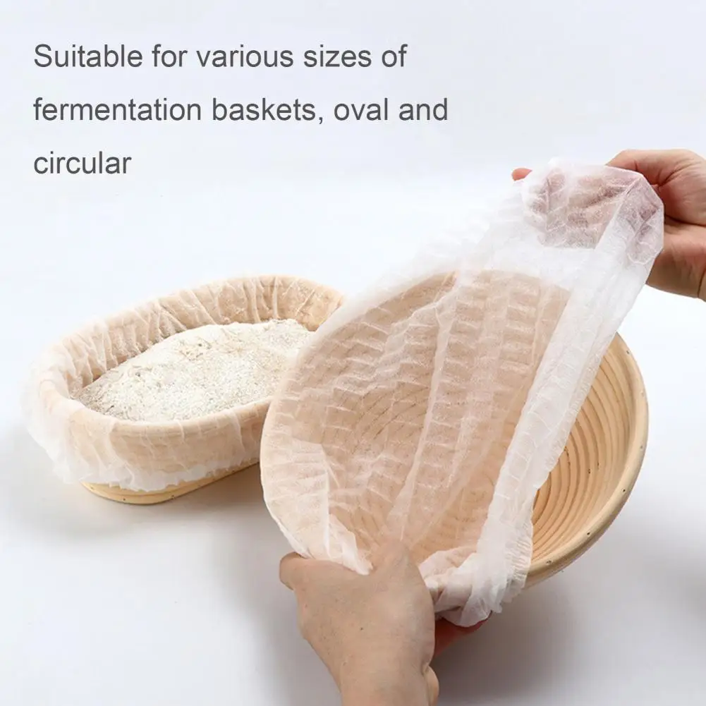Forro para cuencos de pan, cubierta Universal para masa, Banneton antiadherente, revestimiento para cesta a prueba de pan, cubierta de tela para cuencos de pan de masa fermentada
