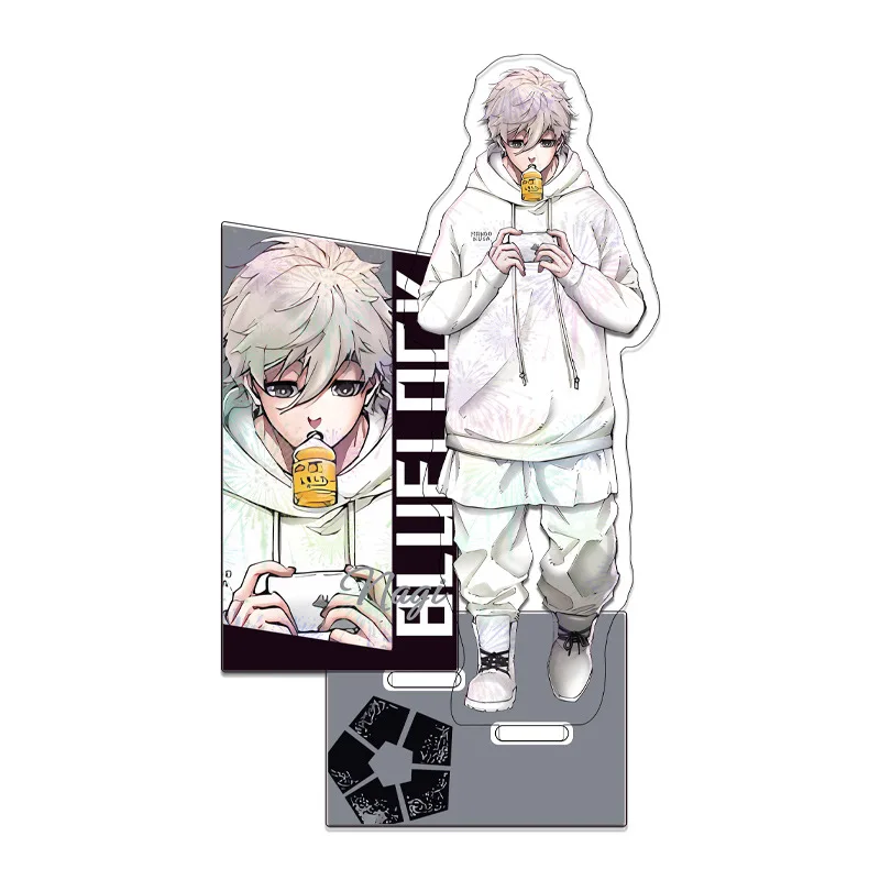 Blue Lock 301 Series Double Insert Stand Blue Lock Isagi Yoichi Bachira Meguru Anime Merch Layered Craft Firework Holographic view 5