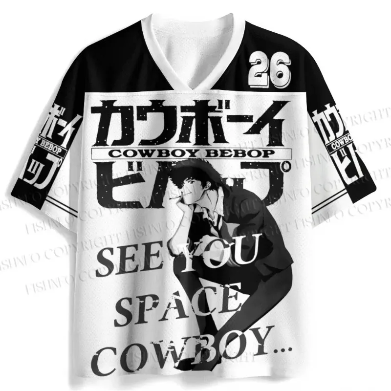 Anime Cowboy Bebop 3D Print T-shirt Spike Spiegel & Crew Graphic