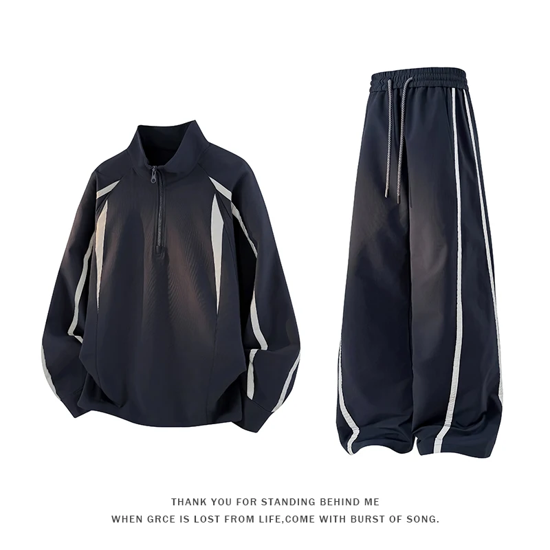 

New Autumn Men's Tracksuit Streetwear Jackets And Pants Two-piece Set Fashionable Casual Sports Set M-3XL