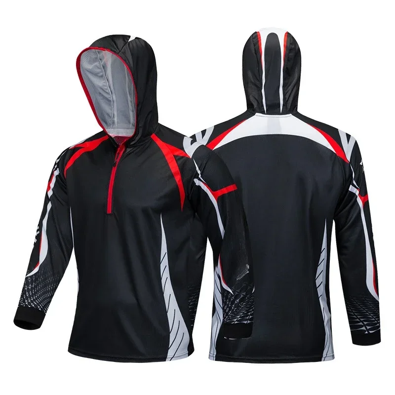 2024 Summer Sports Outdoor Sunscreen Fishing Clothing Breathable Perspiration Anti-mosquito Ultra-thin Fishing Clothing