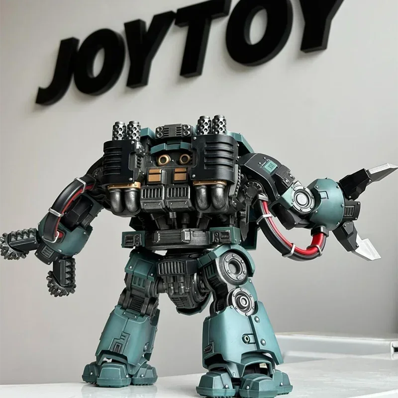 [IN STOCK] JOYTOY Warhammer 40k The Horus Heresy 1/18 Action Figure Leviathan Dreadnought with Siege Drills Anime Model Toy Gift