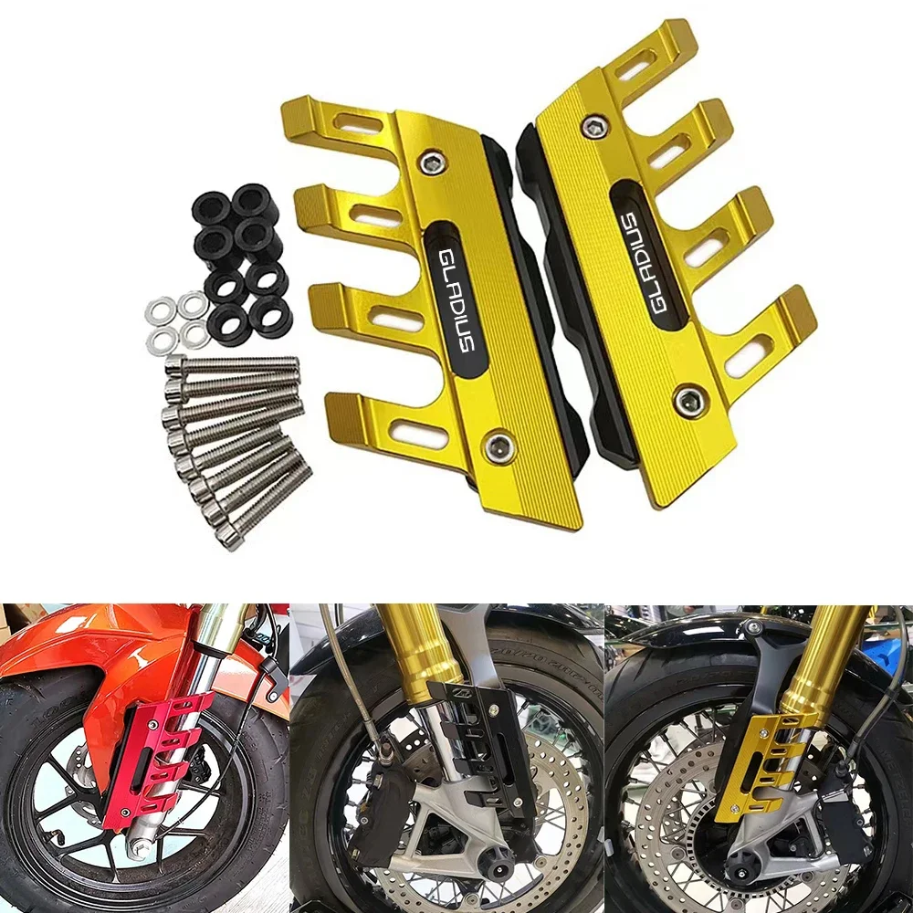 

For SUZUKI SFV650 Gladius Motorcycle Mudguard Front Fork Protector Guard Block Front Fender Anti-fall Slider Accessories
